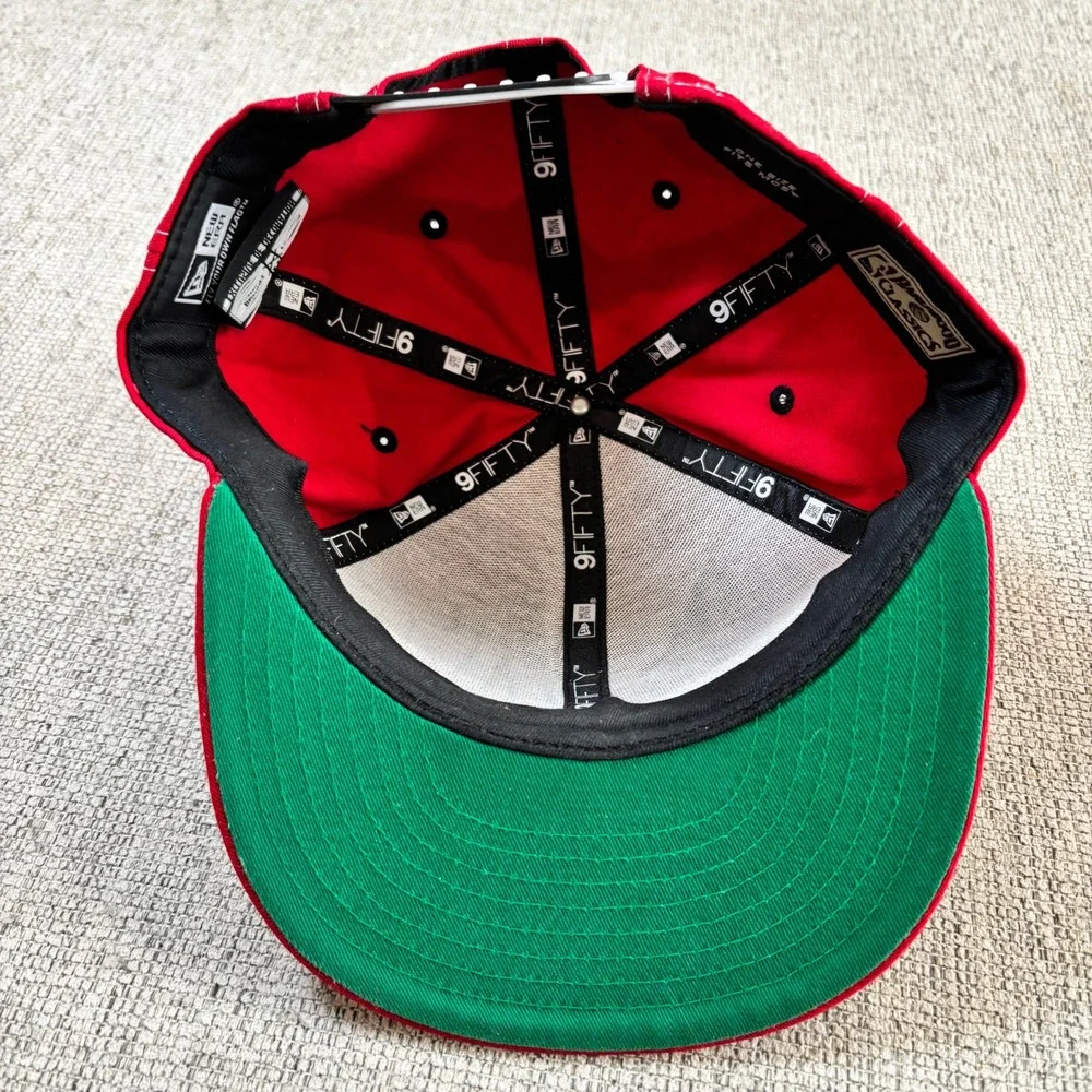 New Era Miami Heat Hardwood Classics Snapback Hat Red NBA Basketball Cap‎
